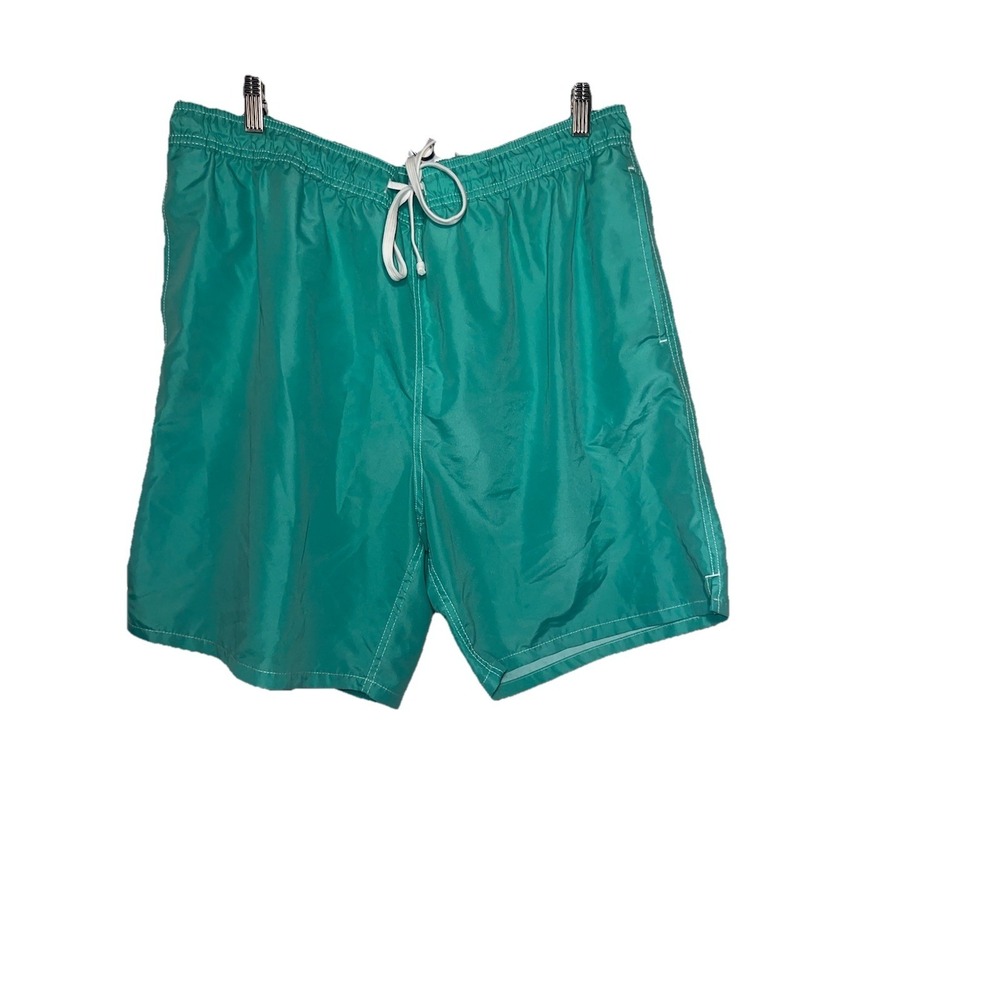 Old Navy Spring Valley Green Lined Pocketed Elastic Drawstring Men's XXL Swim